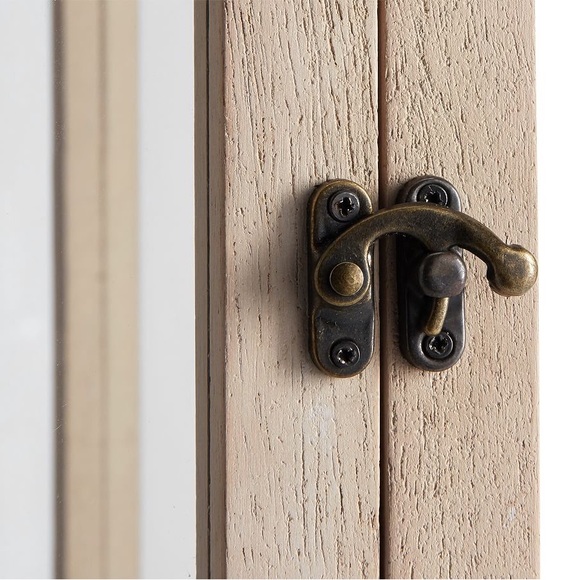 Pottery Barn Candle Luminary Levi Mango Wood Hinged Door Lantern - Size Small - Picture 2 of 16